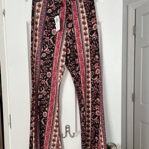 Printed summer flare pants